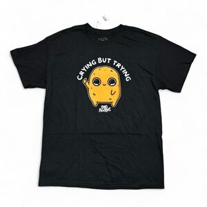 Sad Nuggie | “Crying But Trying” Graphic T-Shirt – Large